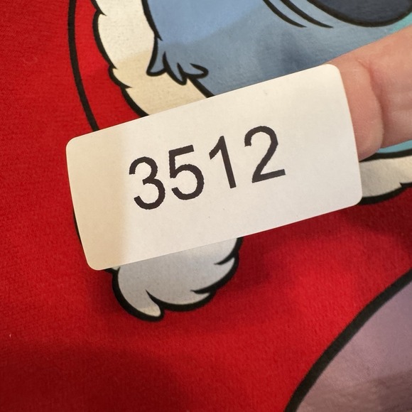 Disney‎ Stitch Christmas Hoodie Size Large Youth XL 15-17 Red - Picture 7 of 7